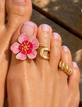 Floral Toe Ring Set - DippedShop Wholesale - #7747