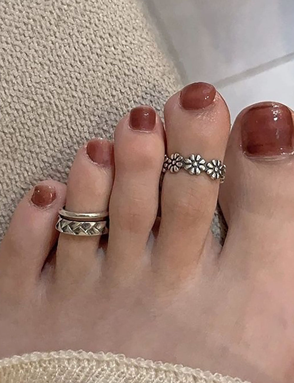 Vintage Floral Open Toe Ring - DippedShop Wholesale - #4419