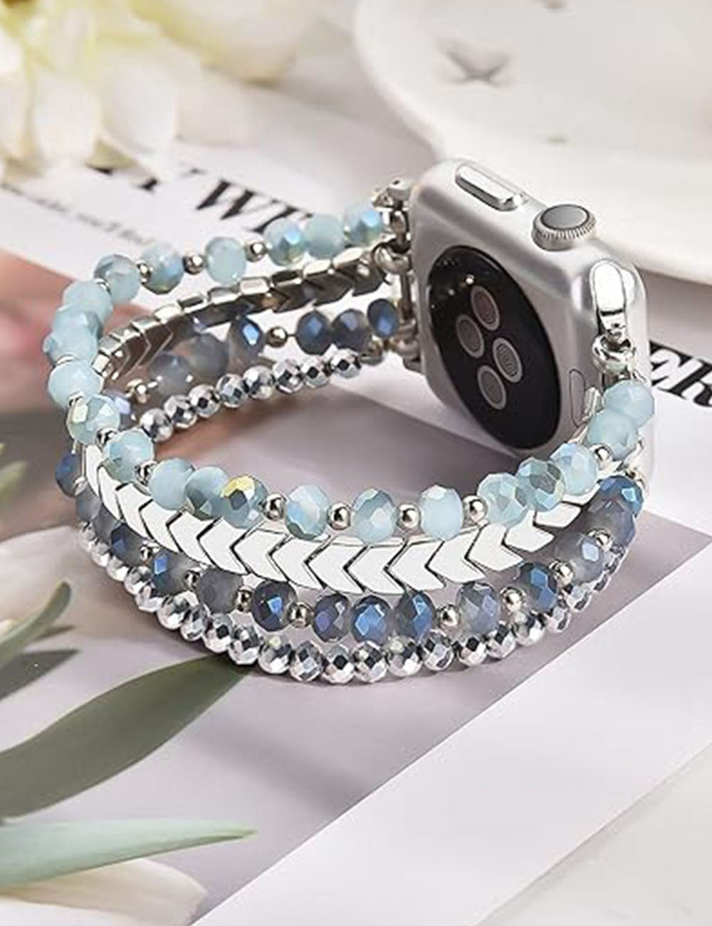 Crystal Beaded Watch Band - DippedShop Wholesale - #6323