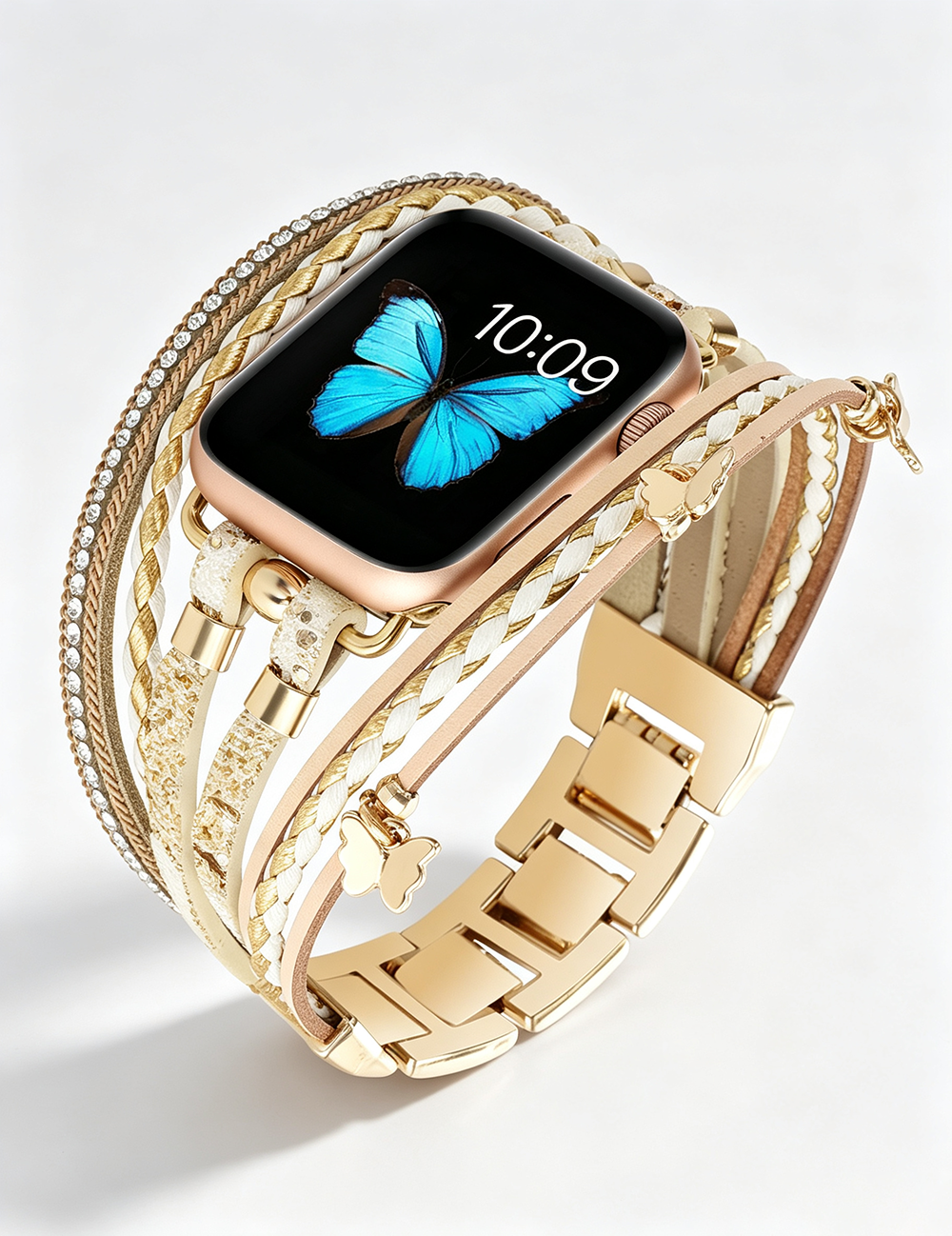 Rhinestone Multi Layer Watch Band - DippedShop Wholesale - #3683