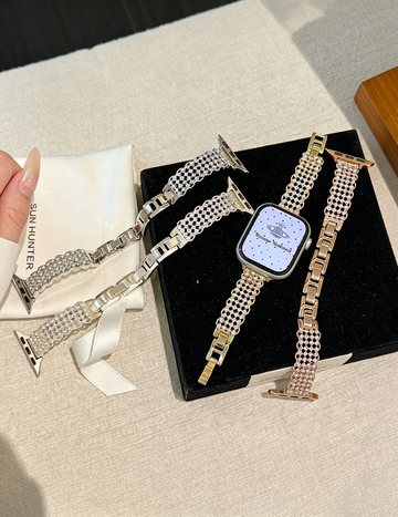 Luxury Hollow Pearl Rhinestones Watch Bnad 6W6JWA98