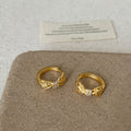 Bow Rhinestone Hoop Earrings - DippedShop Wholesale - #0467