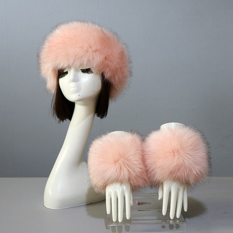 Faux Fur Headband Wrist Cuffs - DippedShop Wholesale - #7059