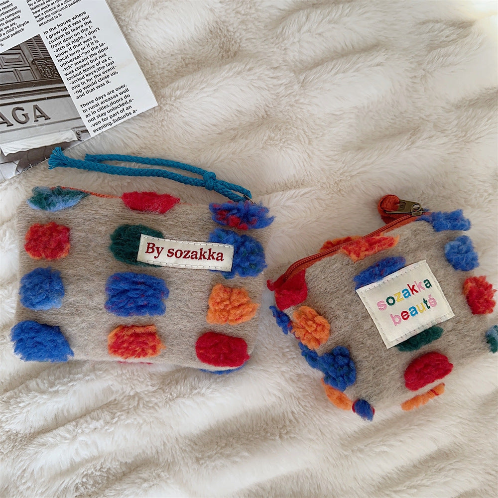 Colorful Polka Dot Mini Make Up Bag DP25A589