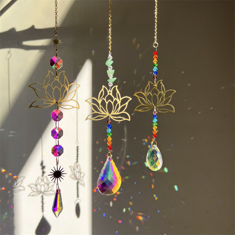 Hollow Out Lotus Suncatcher - DippedShop Wholesale - #6003