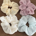 Minimalist Solid Color Hollow Lace Hair Scrunchies MK2BW6W6HSR51