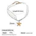 Lace Starfish Pendant Necklace - DippedShop Wholesale - #0803