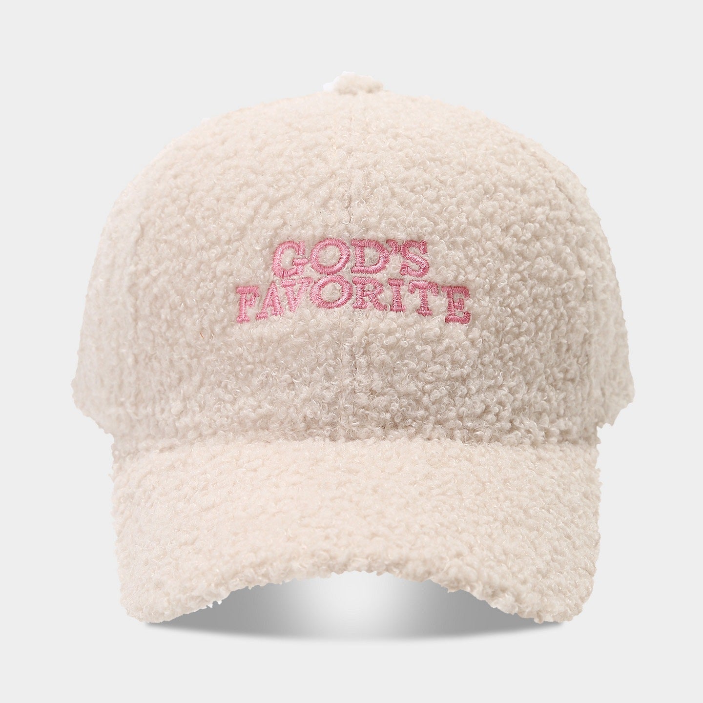 Fashion Bowknot Embroidery Lamb Wool Baseball Cap 6W6HAT526