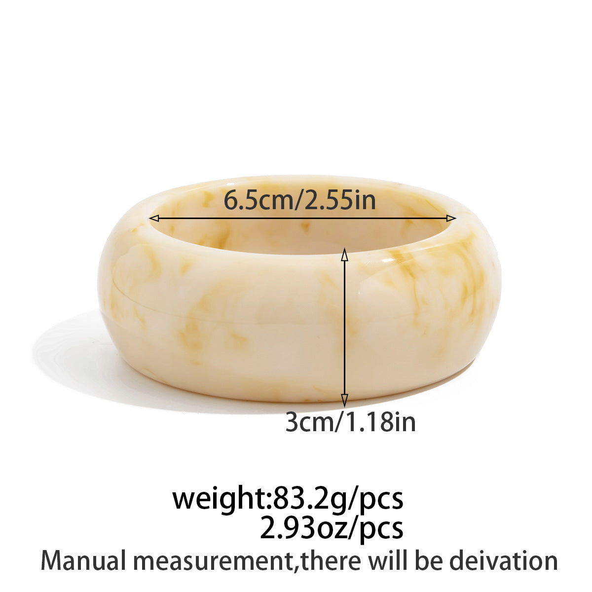 Vintage Cream Marble Bracelet - DippedShop Wholesale - #0339