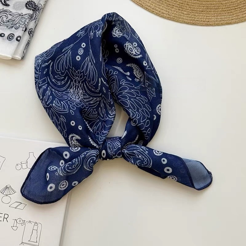 Retro Cashew Print Lightweight Silk Scarf 6W6NSI265