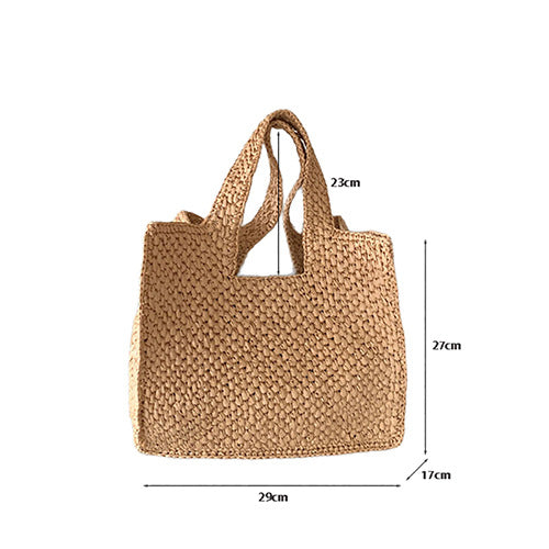 Elegant Straw Woven Handmade B - DippedShop Wholesale - #7843