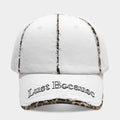 Casual Leopard Trim Frayed Baseball Cap 8BK6HAT183L