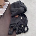 Cashmere-Feel Tassel Scarf - DippedShop Wholesale - #0659