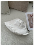 Minimalist Solid Color Foldable Bucket Hat 8BK6HAT180L
