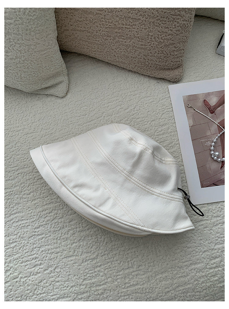 Minimalist Solid Color Foldable Bucket Hat 8BK6HAT180L