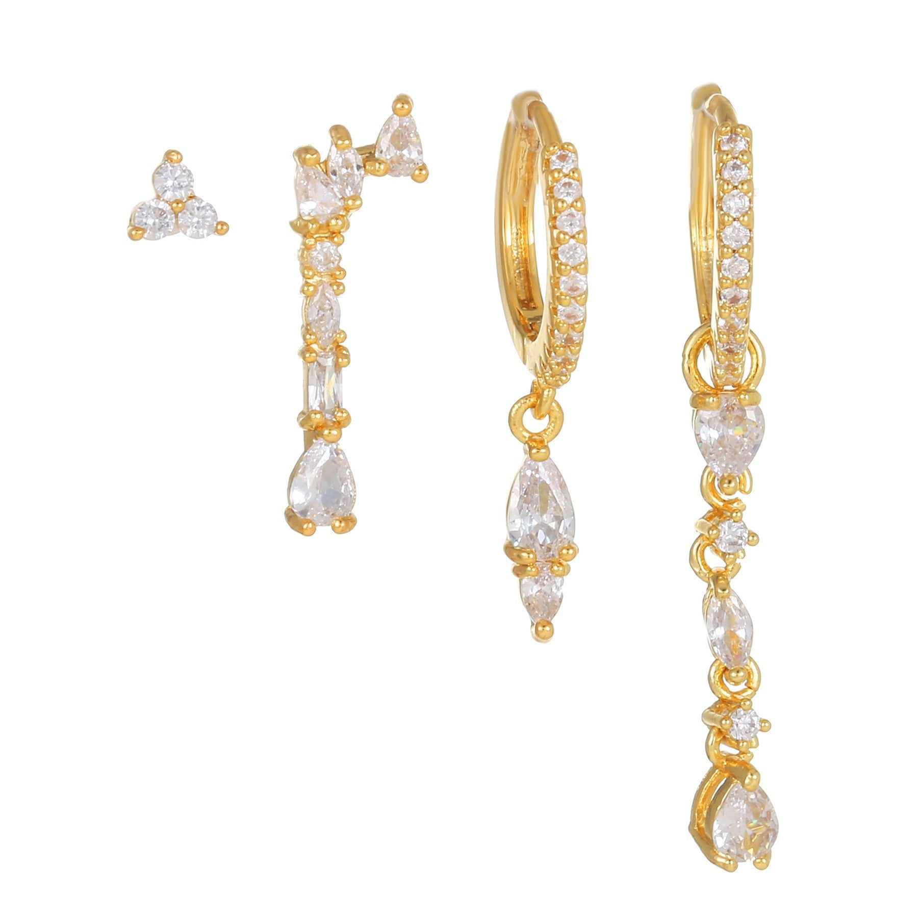 Stylish Gold Plated Moon Penda - DippedShop Wholesale - #8323