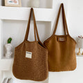 Plush Polka Dot Tote Bag - DippedShop Wholesale - #0323