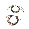 Vintage Multi-Layer Seed Bead Adjustable Bracelet 6W6JBR466