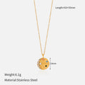 Chic Gold Plated Moon Pendant Choker Necklace 6W6JNC629