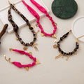 Stylish Rope Braided Bowknot Pendant Necklace 6W6JNC642