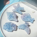 Cute Ocean Whale Starfish Acrylic Hair Claw MK2PPM6W6HCP348