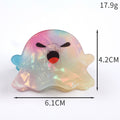 Funny Halloween Ghost Pumpkin Hair Claw 6W6HCP1318