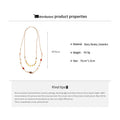 Double Layer Beaded Necklace - DippedShop Wholesale - #5139