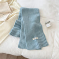 Winter Soft Wool-Blend Warm Knit Scarf 6W6NSC95