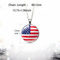 Stylish Country Flag Football Shape Pendant Necklace 8ZA6JNC279T