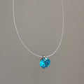 Minimalist Teardrop Cubic Zirconia Choker Necklace 6W6JNC395L