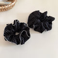 Polka Dot Wide Ruffled Hair Scrunchie MK2BLW6W6HSR12