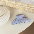 Flower Print Hair Claws - DippedShop Wholesale - #6547