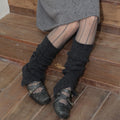 Trendy Wool-Blend Knit Slouch Leg Warmers 6W8FSO873