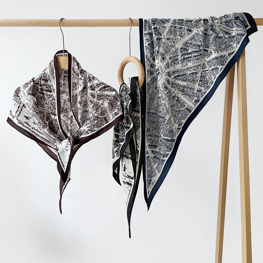 Printed Silk Scarf - DippedShop Wholesale - #7427