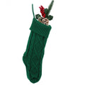 Christmas Cable Knit Stocking Hanging Gift Pouch 6W8FSO896