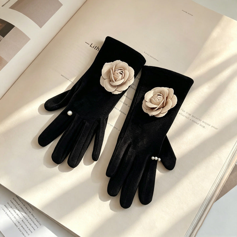 3D Flower Thermal Gloves - DippedShop Wholesale - #4467