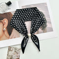 Vintage Floral Print Pearl Solf Silk Scarf MK2BLW6W6NSI64