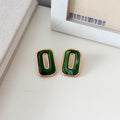 Stylish Hollow Out Rectangle Acrylic Drop Earrings 6W6JER615