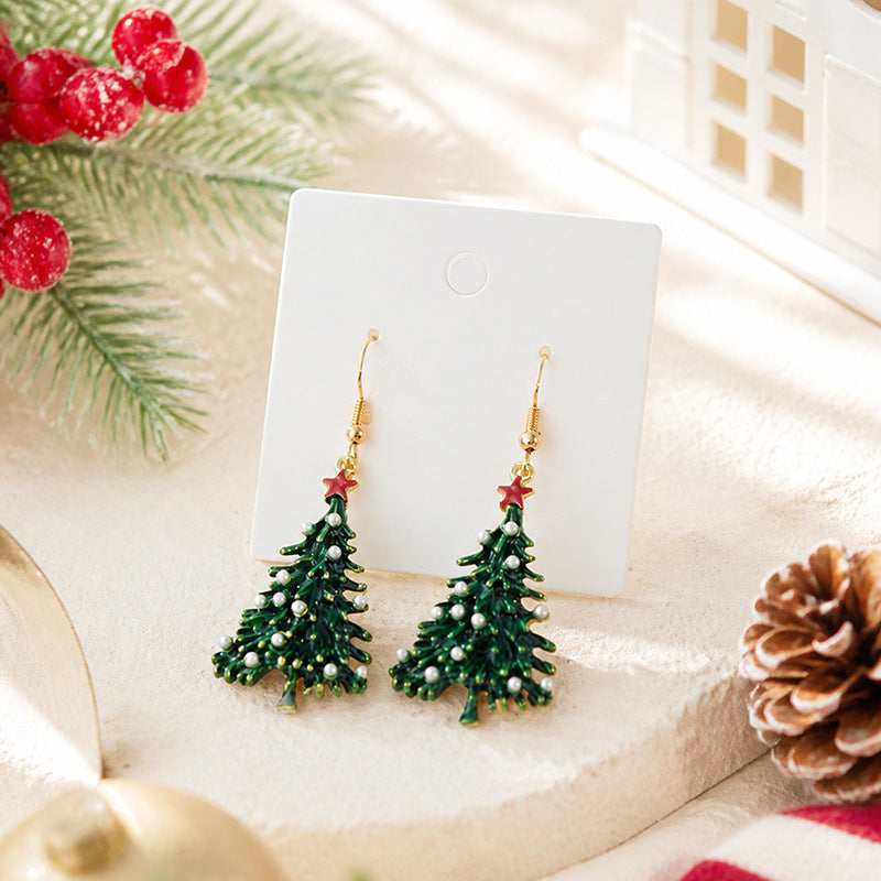 Christmas Snowman Dangle Earrings - DippedShop Wholesale - #4035