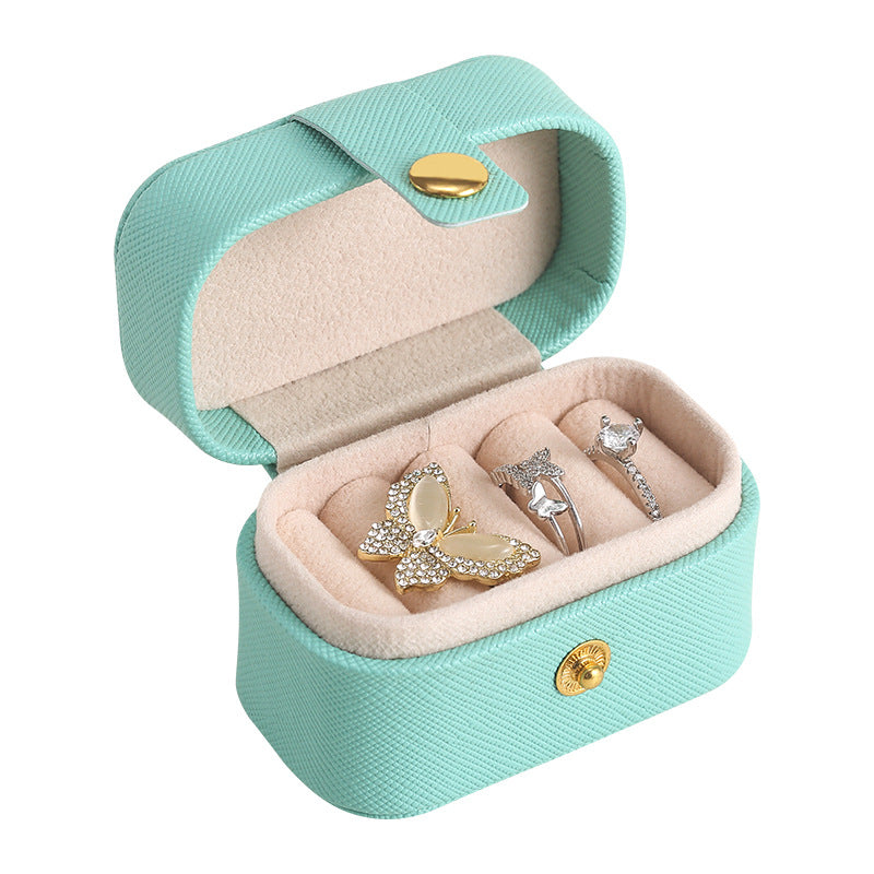 Trendy PU Leather Travel Mini Jewelry Case 6W13HSJ112