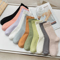 Solid Cotton Mid Calf Socks - DippedShop Wholesale - #3187