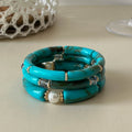 Vintage Bead Bamboo Tube Elast - DippedShop Wholesale - #2723