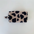 Color Block Plaid Pattern Velvet Makeup Bag MK2BW6S10BOB95