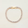 Elegant Gold Plated Rhinestones Link Bracelets 6W6JBR481
