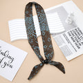 Cute Polka Dots Beaded Decor Silk Scarf 6W6NSI214