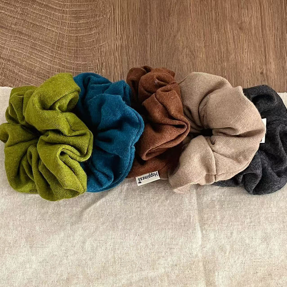 Retro Solid Color Stretchy Hair Scrunchies MK2BW6W6HSR52