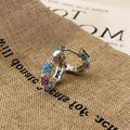 Cubic Zirconia Hoop Earrings - DippedShop Wholesale - #5203