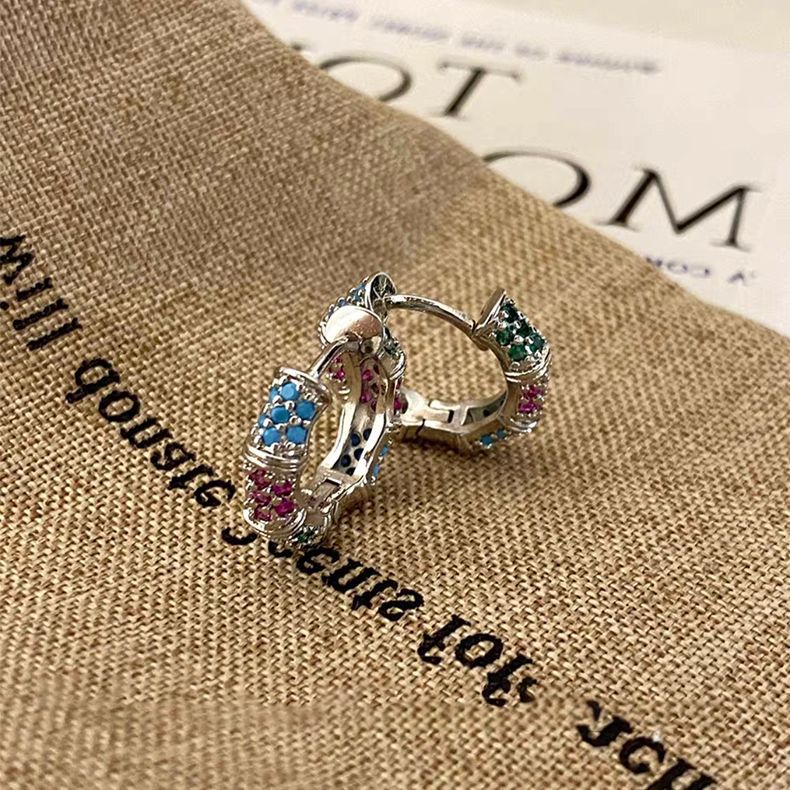 Cubic Zirconia Hoop Earrings - DippedShop Wholesale - #5203