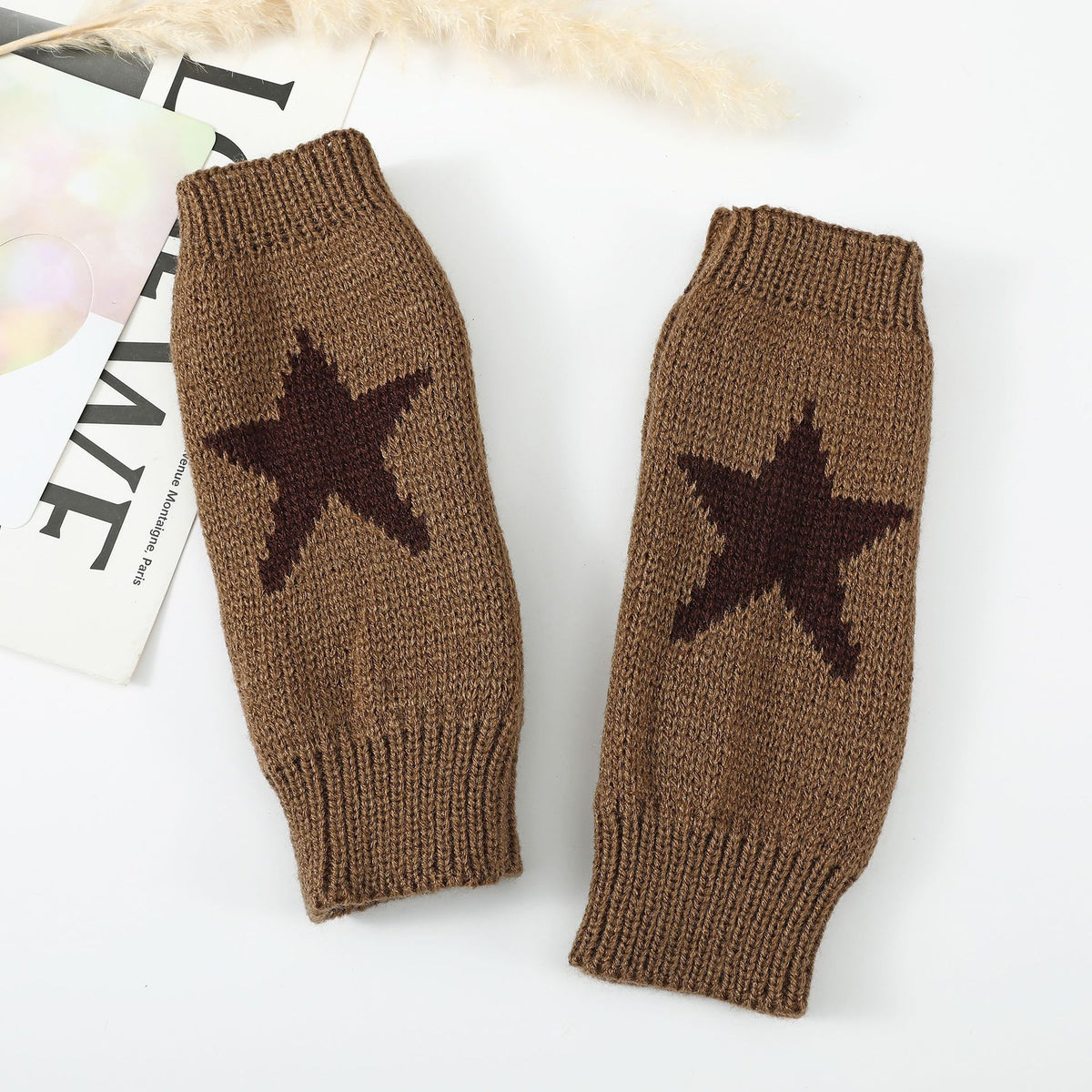 Knit Fingerless Arm Warmers - DippedShop Wholesale - #5059