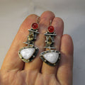 Retro Ethnic Enamel Earrings - DippedShop Wholesale - #6643